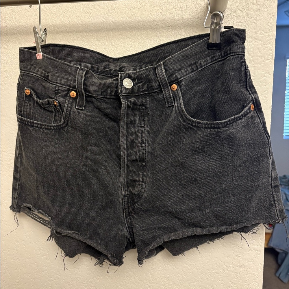 Levi's Black Jean Shorts